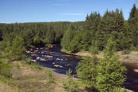  Fluss Klaraelven Skandinavien, Schweden, Fluss Klaraelven Copyright: xZoo... Stock Photos