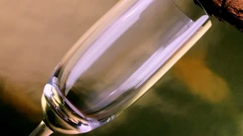 Flute of champagne Video stock 12402313