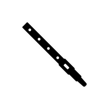 Flute icon vector template Stock Illustration