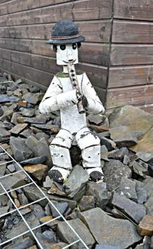 A flute player Stock Photos