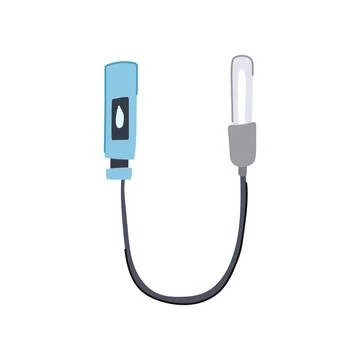 Flute soil moisture sensor cartoon vector illustration Stock Illustration