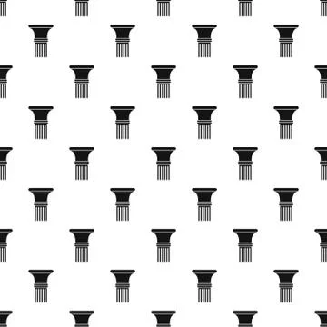 Fluted column pattern seamless vector Stock Illustration