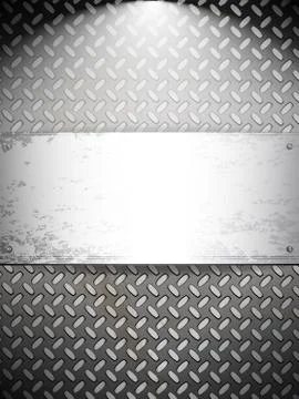 Fluted metal background. vector illustration Stock Illustration