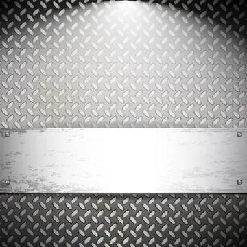 Fluted metal background. vector illustration Stock Illustration