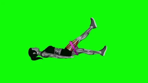 Flutter leg kicks with a rubberband for thigh muscle development. Stock Footage 265667872