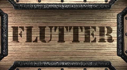Flutter on wooden stamp Stock Footage 8766763