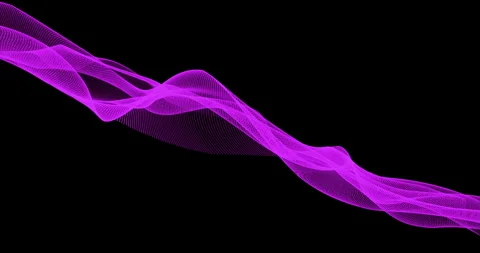 Fluttering colored flap on a black background Stock Footage 306798421