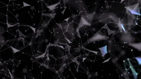 Fluttering elements. Structural structure. Color deformations of space. Color Stock Footage 95598944