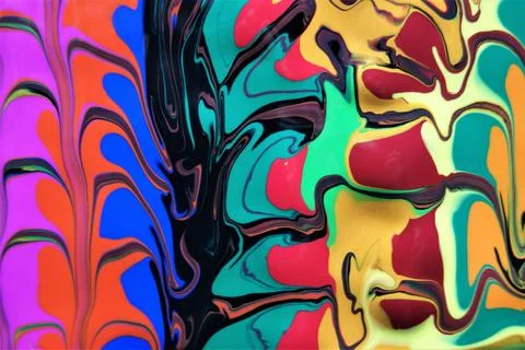 Fluttering mixed colors. Unique abstract background. Stock Illustration