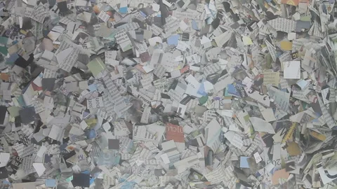 Fluttering newspaper Stock Footage 343245406