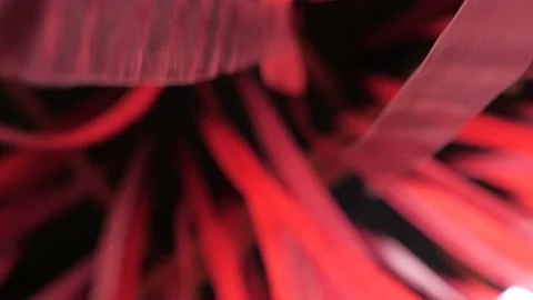 Fluttering red background ribbons. Black background with red color lines. Red Stock Footage 132431211