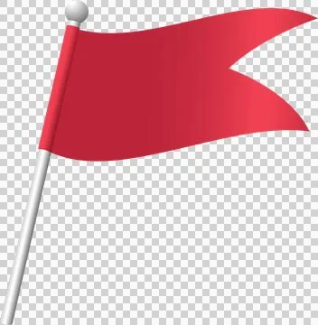 Fluttering two-pointed end flags Stock Illustration