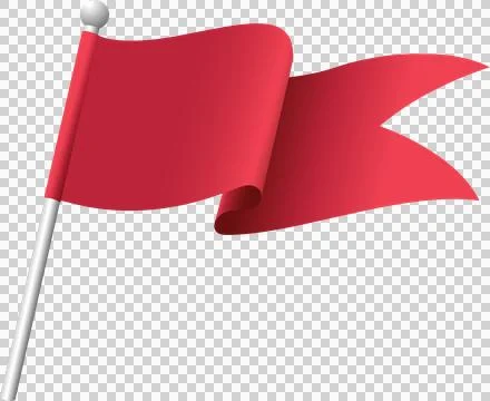 Fluttering two-pointed end flags Stock Illustration