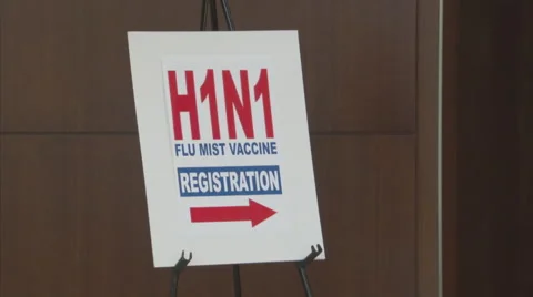 FluVaccineSign Stock Footage 66544050