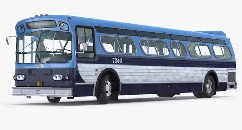 Flxible New Look Transit Bus 1970 3D Model