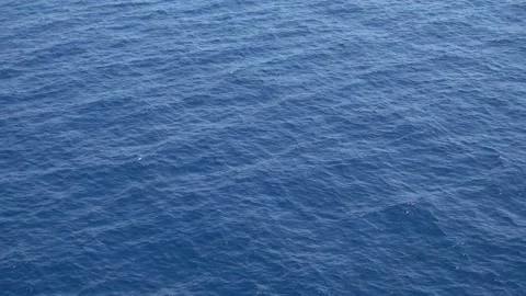 Fly above Blue ocean, Sailing Blue Sea  Video stock 196746552