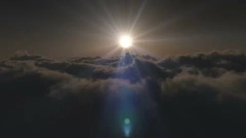 Fly in above clouds 4k Stock Footage 104889887