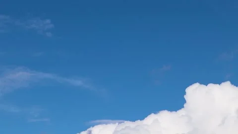 Fly Above the Clouds. Camera Over Cinematic White Thick Cloud. Stock Footage 231141822