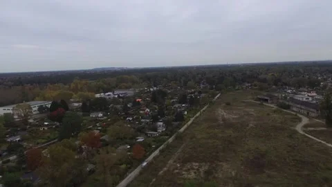 On The Fly Above Garden Plot Biesenhorster Sand, Berlin Видео 221785216