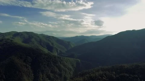 Fly above the Mountins 2 Stock Footage 168743269
