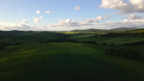 Fly above the quiet crest, where the sweeping summer valleys rest Stock Footage 337539741
