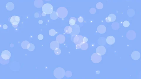 Fly abstract blue particles and round bokeh on shiny background Vídeo Stock 170160256