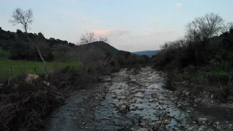 Fly along a river in a countryside 動画素材 147968424