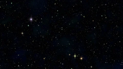 Fly and spin through space - more stars and more speed Stock Footage