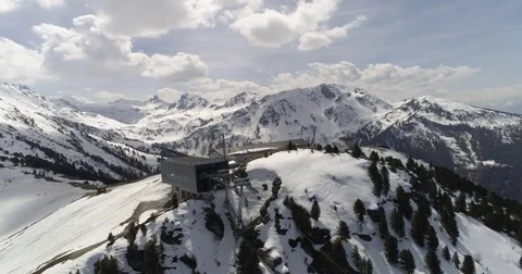Fly around Cret-du-Midi, Vercorin - Aerial 4K - Phantom 4 PRO Stock Footage 75159101