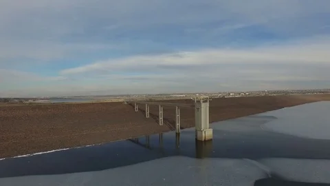 Fly around dam Stock Footage 71766200
