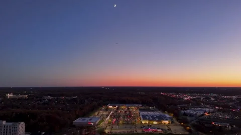 Fly away moon plan Stock-Footage 273839879