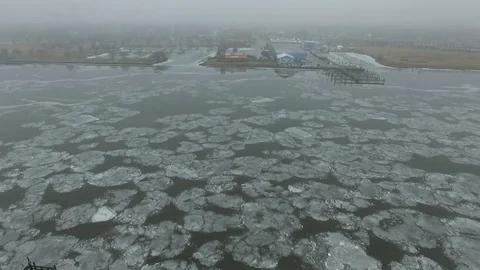 Fly back from river Stock Footage 72505000