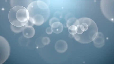 Fly big silver particles and round bokeh... | Stock Video | Pond5