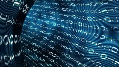 Fly in binary tube. seamless loop 스톡 동영상 80113400