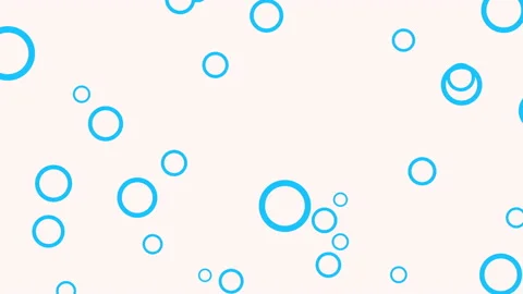 Fly blue small circles 動画素材 166884789