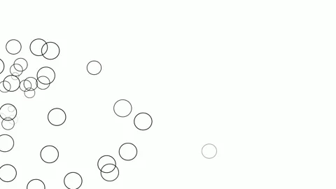 Fly Bubbles on wihte background Stock Footage 142290997