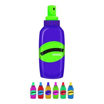 Fly bug spray color icon vector graphic Stock Illustration