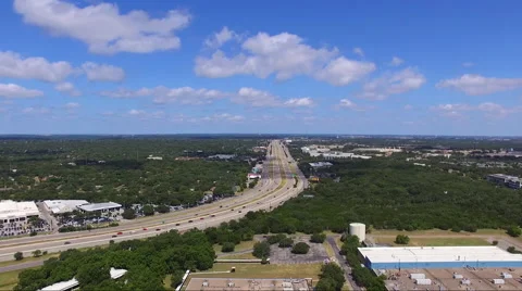 Fly To Busy Highway Stock Footage 65798181