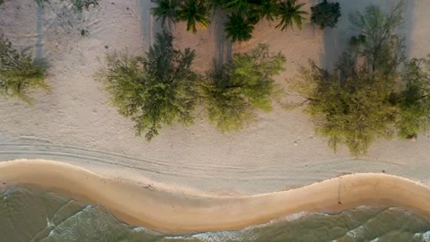 Fly cam aerial view at Phu Quoc Beach Stock-Footage 305994437