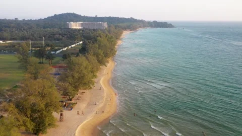 Fly cam aerial view at Phu Quoc Beach Stock-Footage 305994470