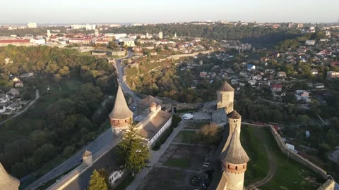 Fly on the castle Stock Footage 147398389