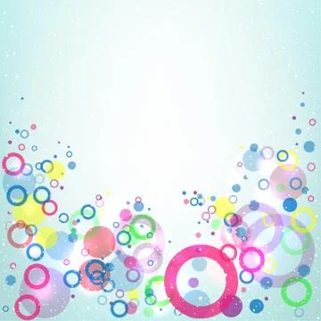 Fly circles background Stock Illustration
