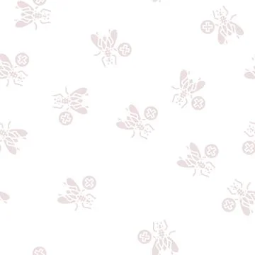 Fly control glyph seamless pattern Stock Illustration