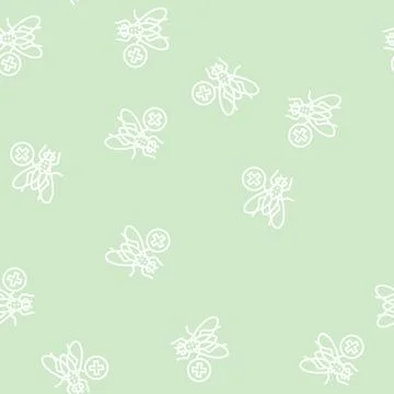 Fly control line seamless pattern Stock Illustration