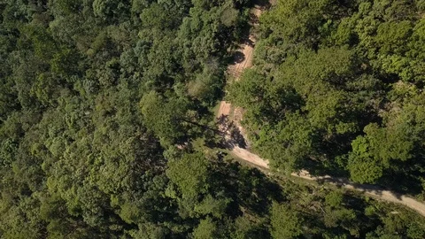 Fly into a corner of a mountain street at Mae Hong Son, Thailand Stock Footage 101278676