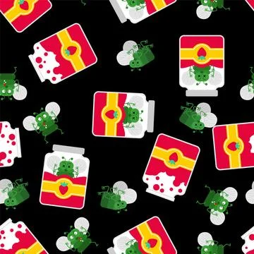 Fly died pattern seamless. horsefly background Stock Illustration