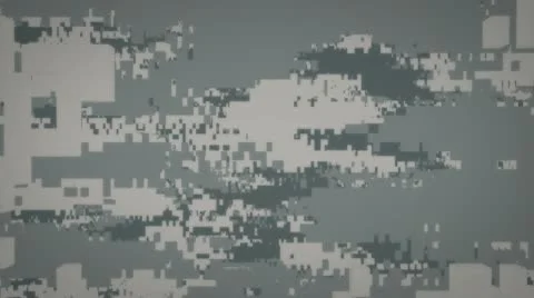 Fly into a 'digital' camouflage pattern background Stock Footage 10793122