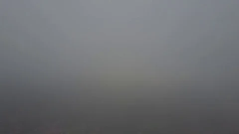 Fly down from the clouds during sunrise. Stock Footage 80024573