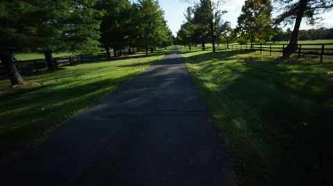 Fly down country road Stock Footage 57369200
