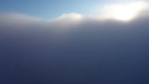 Fly dreaming in the clouds. Higher than clouds. Stock Footage 174856879